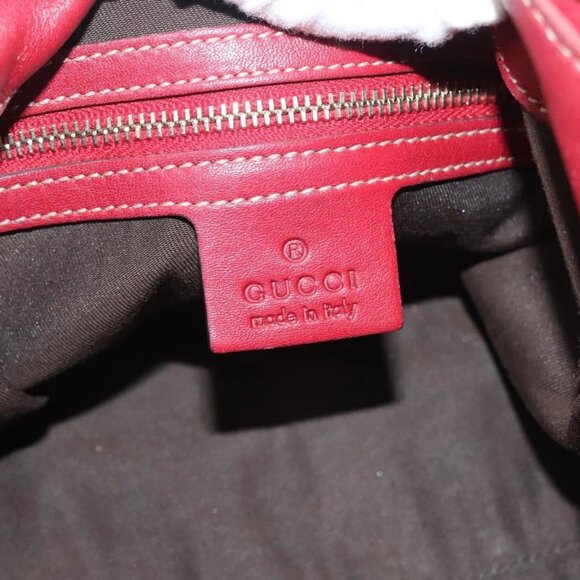 GUCCI Shoulder Bag Leather Red Gold 189840 001364 Auth bs27504 - Picture 10 of 16